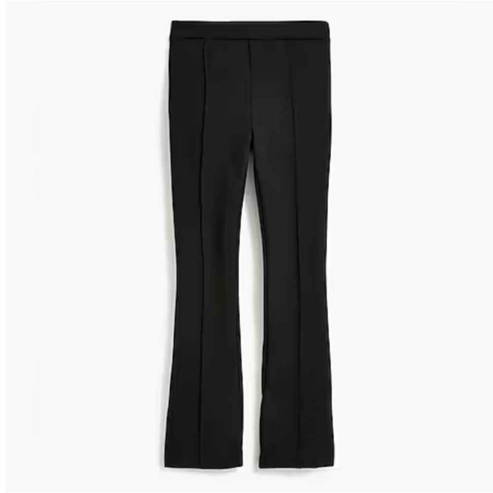 NWT J. Crew Women’s Stretch Crop Flare Ponte Pant Sz 2 rip and broken zipper